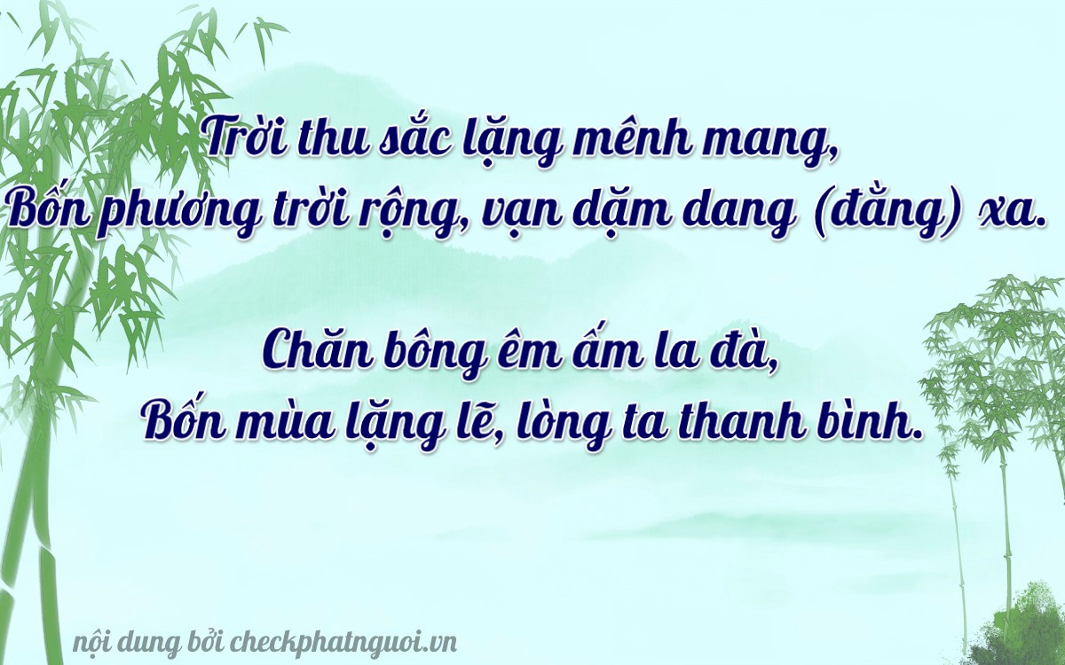 Bài thơ ý nghĩa cho <b>biển số 20B-4444</b> tại website checkphatnguoi.vn