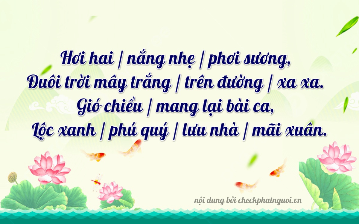 Bài thơ ý nghĩa cho <b>biển số 20C-02678</b> tại website checkphatnguoi.vn