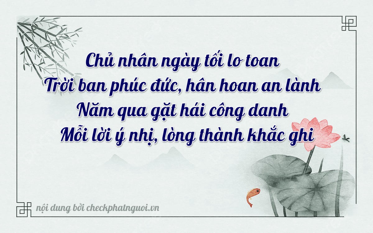 Bài thơ ý nghĩa cho <b>biển số 20C1-35317</b> tại website checkphatnguoi.vn