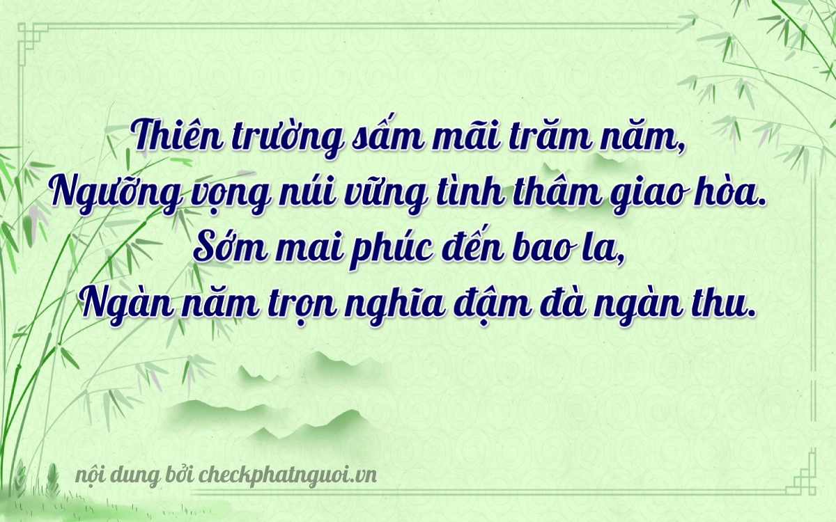 Bài thơ ý nghĩa cho <b>biển số 20C1-39025</b> tại website checkphatnguoi.vn