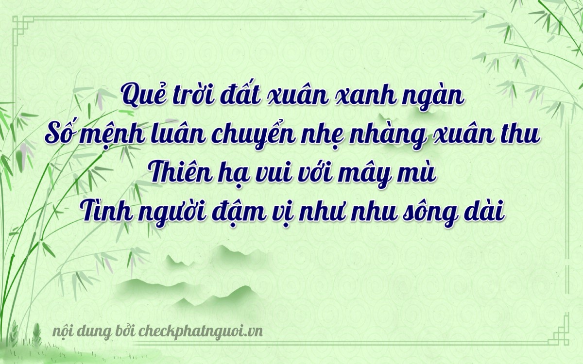 Bài thơ ý nghĩa cho <b>biển số 20C-16655</b> tại website checkphatnguoi.vn