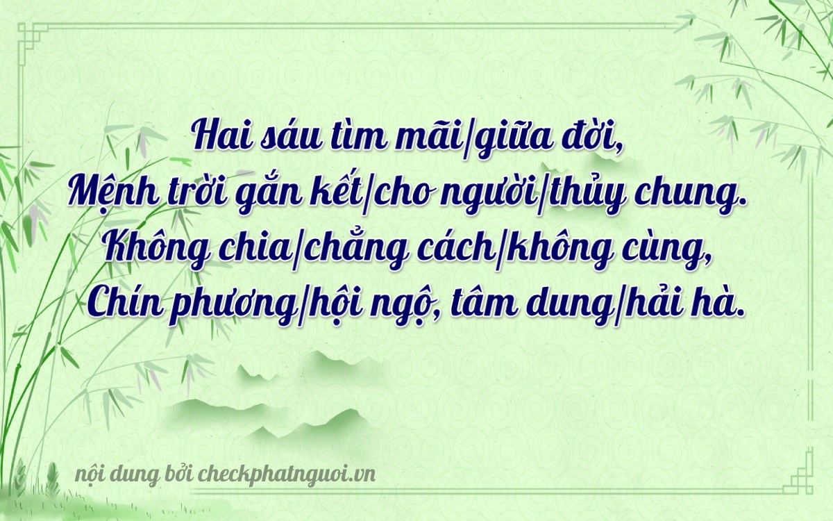 Bài thơ ý nghĩa cho <b>biển số 20C-26090</b> tại website checkphatnguoi.vn