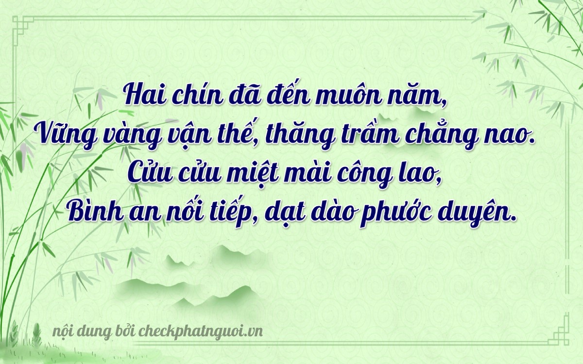 Bài thơ ý nghĩa cho <b>biển số 20C-29999</b> tại website checkphatnguoi.vn
