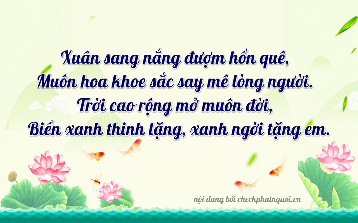 Bài thơ ý nghĩa cho <b>biển số 20D1-23828</b> tại website checkphatnguoi.vn