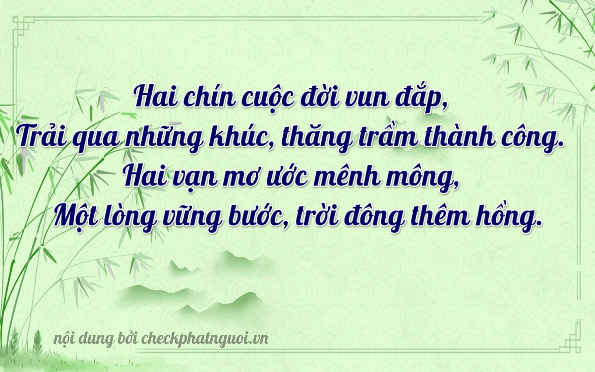 Bài thơ ý nghĩa cho <b>biển số 20E1-29203</b> tại website checkphatnguoi.vn