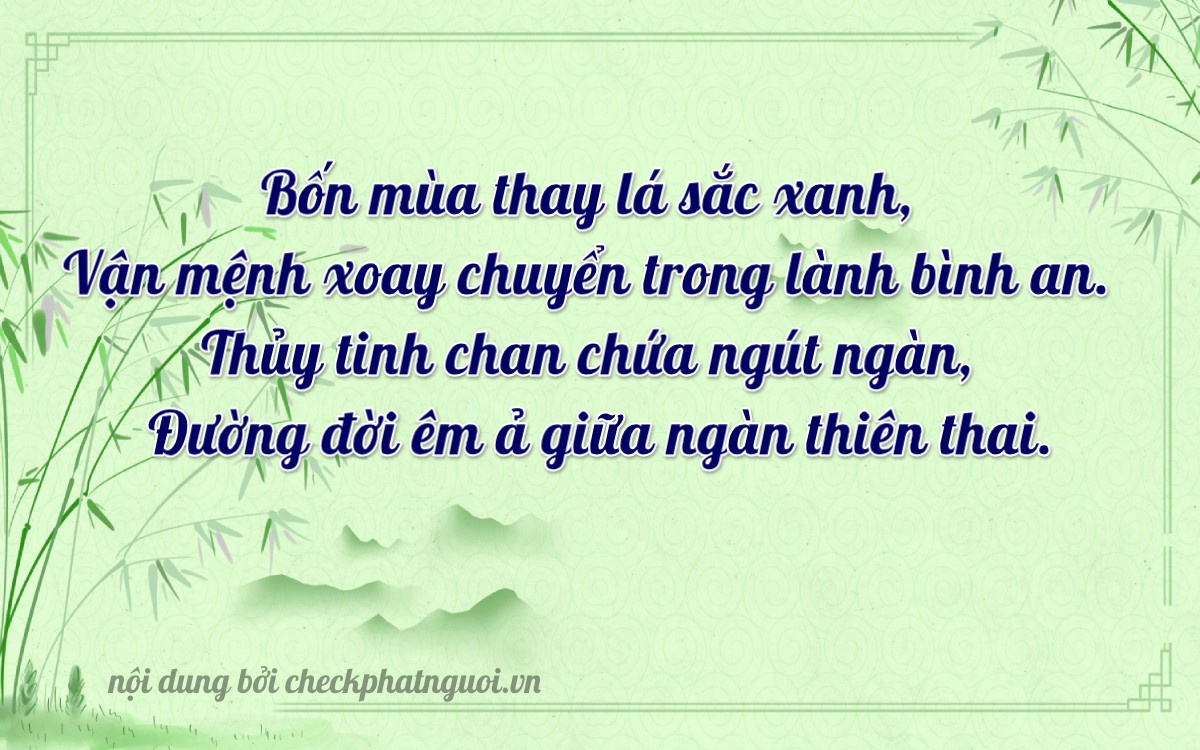 Bài thơ ý nghĩa cho <b>biển số 20E1-47420</b> tại website checkphatnguoi.vn