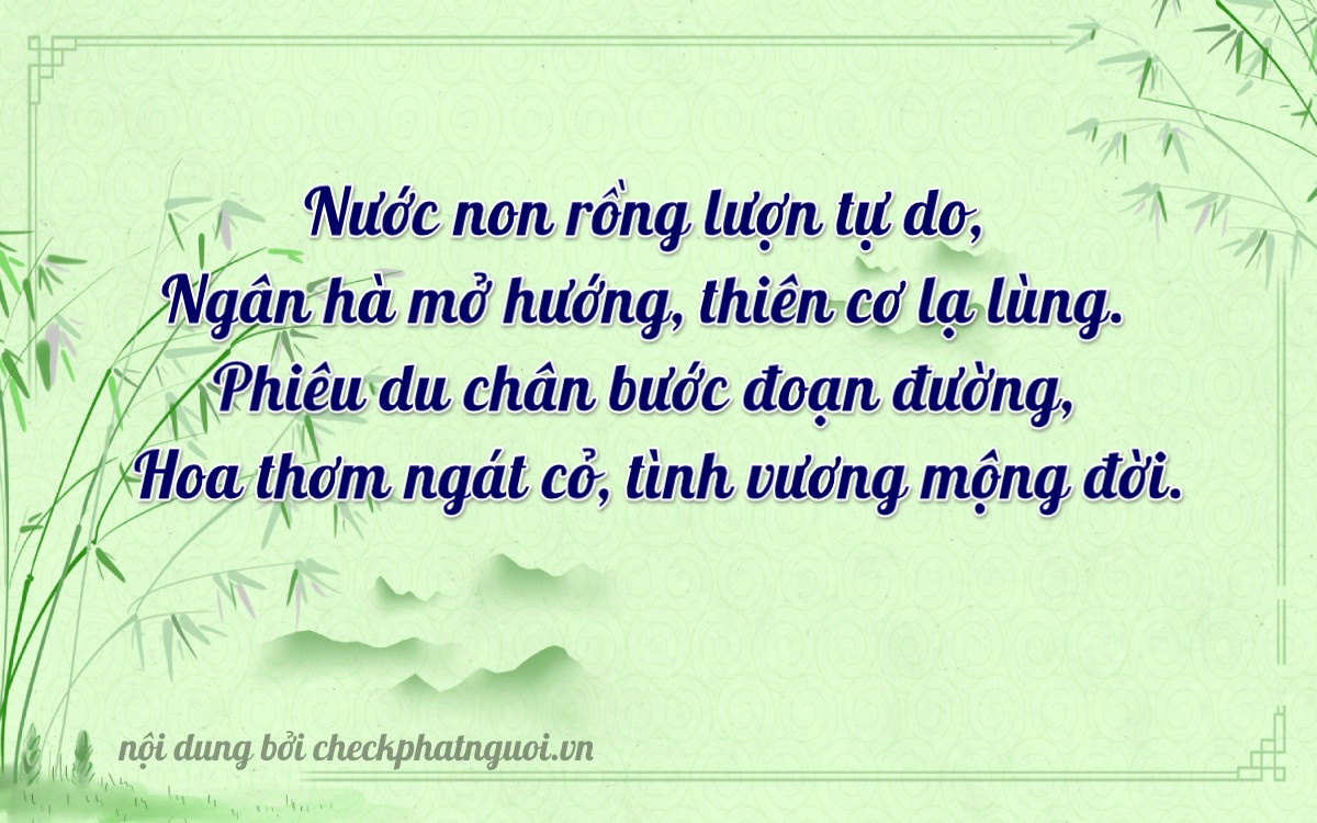 Bài thơ ý nghĩa cho <b>biển số 20F1-44840</b> tại website checkphatnguoi.vn