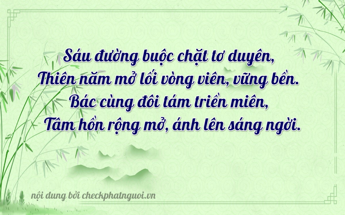 Bài thơ ý nghĩa cho <b>biển số 20F1-66852</b> tại website checkphatnguoi.vn