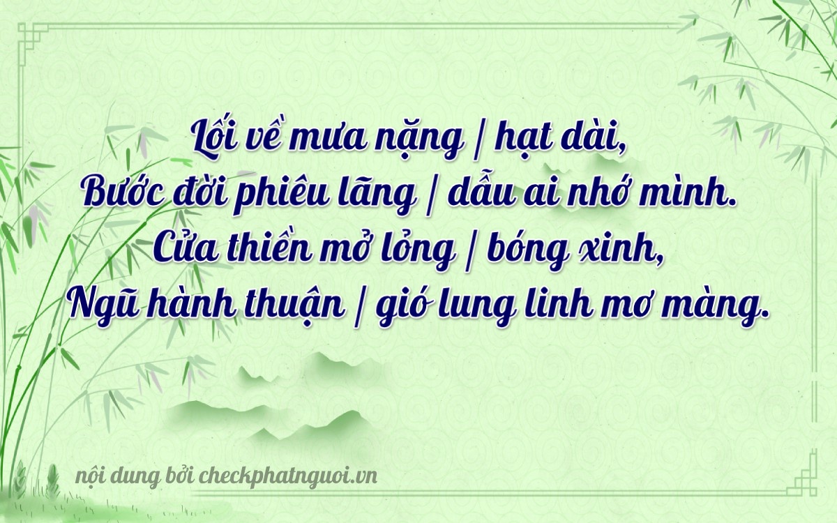 Bài thơ ý nghĩa cho <b>biển số 20F1-74955</b> tại website checkphatnguoi.vn