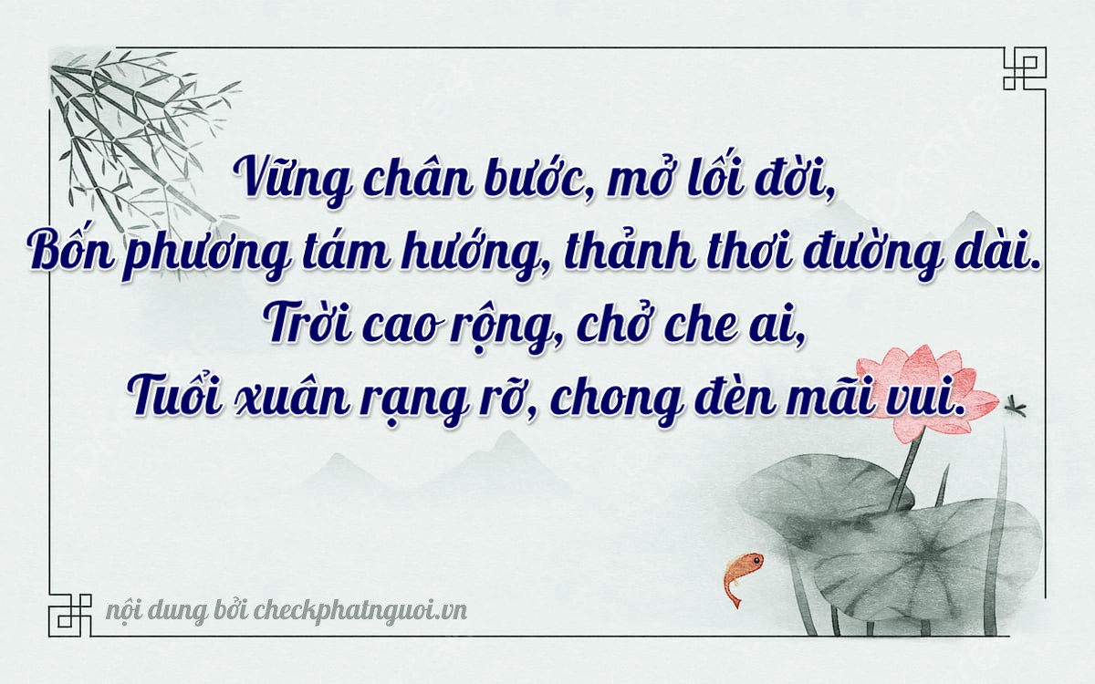 Bài thơ ý nghĩa cho <b>biển số 20F-42967</b> tại website checkphatnguoi.vn
