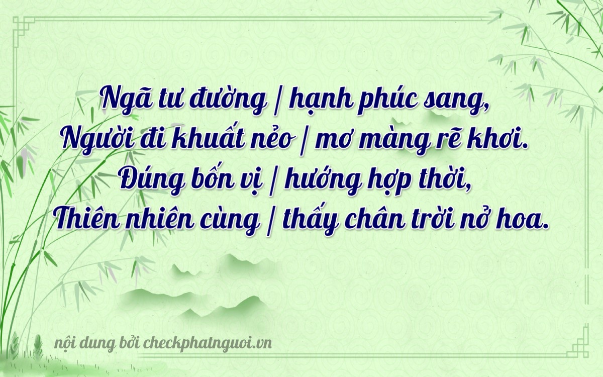 Bài thơ ý nghĩa cho <b>biển số 20G1-18429</b> tại website checkphatnguoi.vn