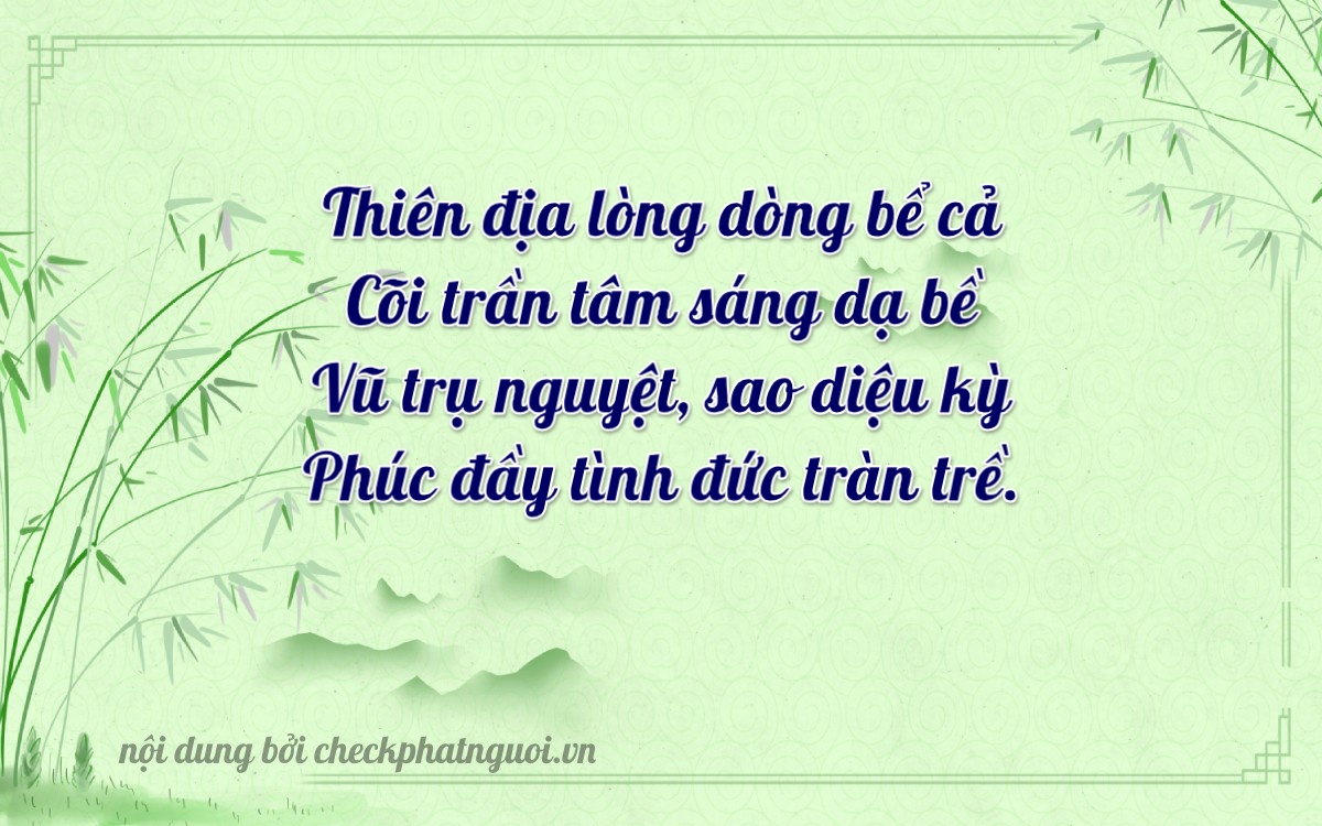 Bài thơ ý nghĩa cho <b>biển số 20G1-40306</b> tại website checkphatnguoi.vn