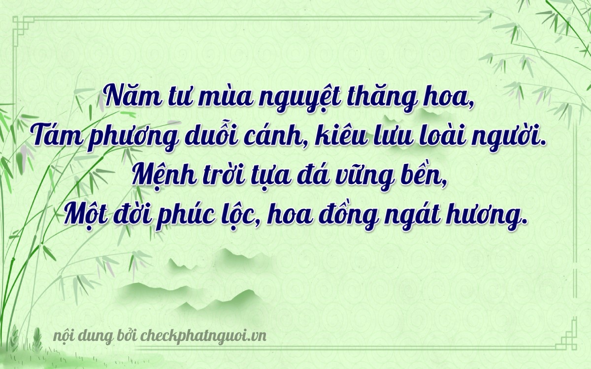 Bài thơ ý nghĩa cho <b>biển số 20G1-42881</b> tại website checkphatnguoi.vn