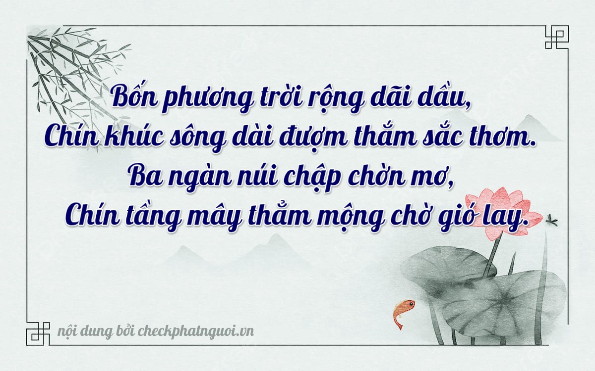 Bài thơ ý nghĩa cho <b>biển số 20G1-49399</b> tại website checkphatnguoi.vn