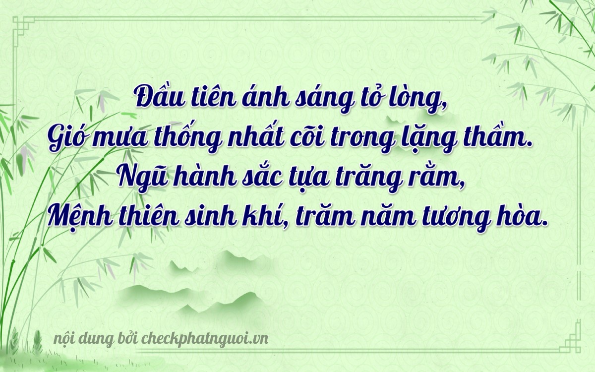 Bài thơ ý nghĩa cho <b>biển số 20H-01956</b> tại website checkphatnguoi.vn