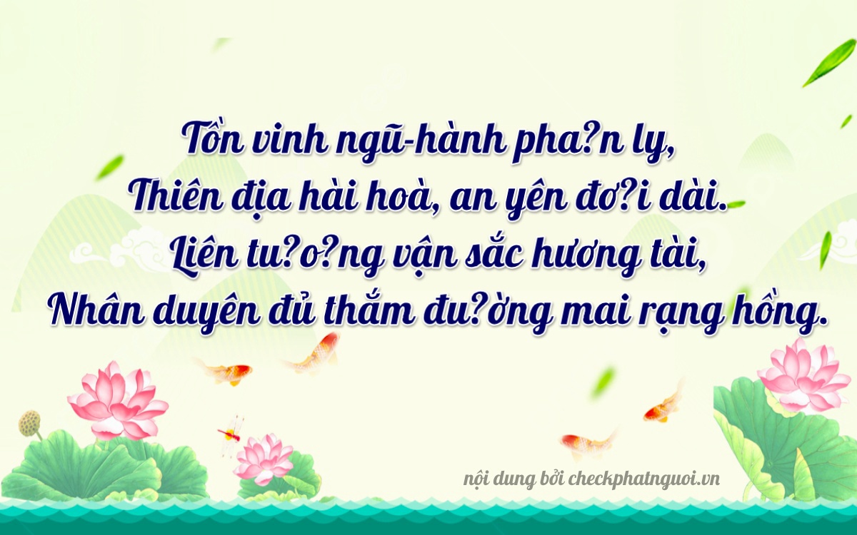 Bài thơ ý nghĩa cho <b>biển số 20H-02571</b> tại website checkphatnguoi.vn