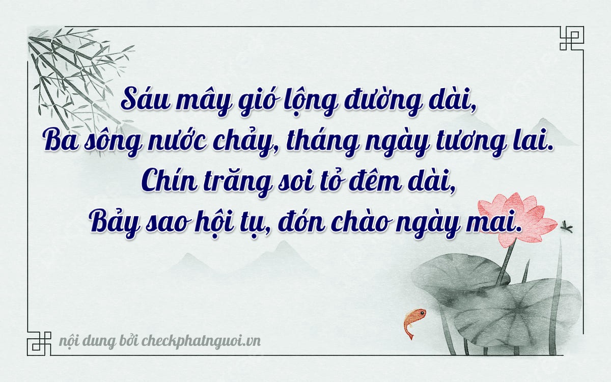 Bài thơ ý nghĩa cho <b>biển số 20H1-63979</b> tại website checkphatnguoi.vn