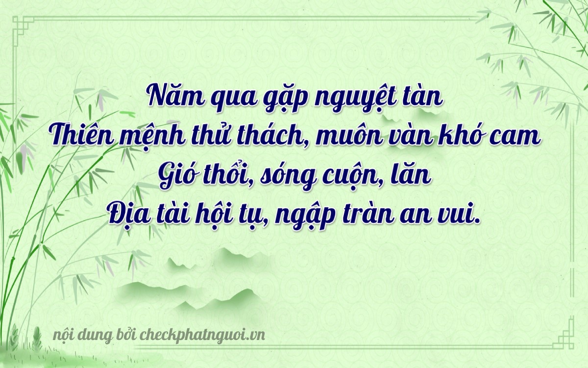 Bài thơ ý nghĩa cho <b>biển số 20L-9525</b> tại website checkphatnguoi.vn