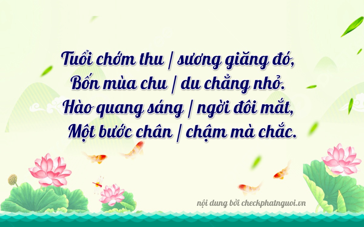 Bài thơ ý nghĩa cho <b>biển số 20M-35344</b> tại website checkphatnguoi.vn