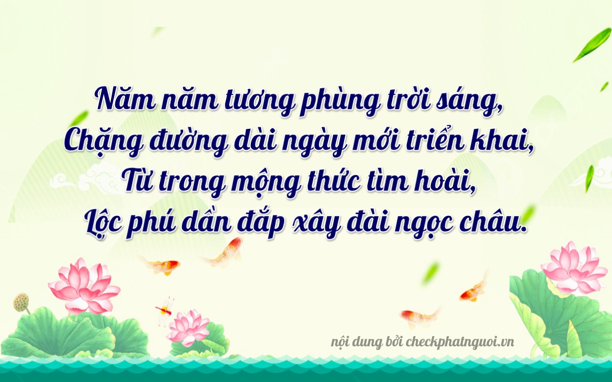 Bài thơ ý nghĩa cho <b>biển số 20M-5344</b> tại website checkphatnguoi.vn