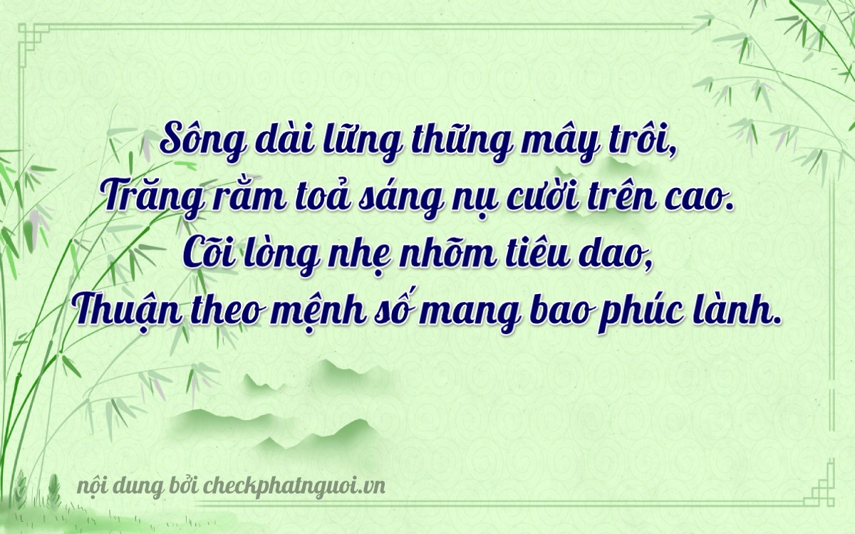 Bài thơ ý nghĩa cho <b>biển số 20MD-15615</b> tại website checkphatnguoi.vn
