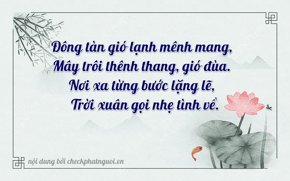 Bài thơ ý nghĩa cho <b>biển số 21056</b> tại website checkphatnguoi.vn