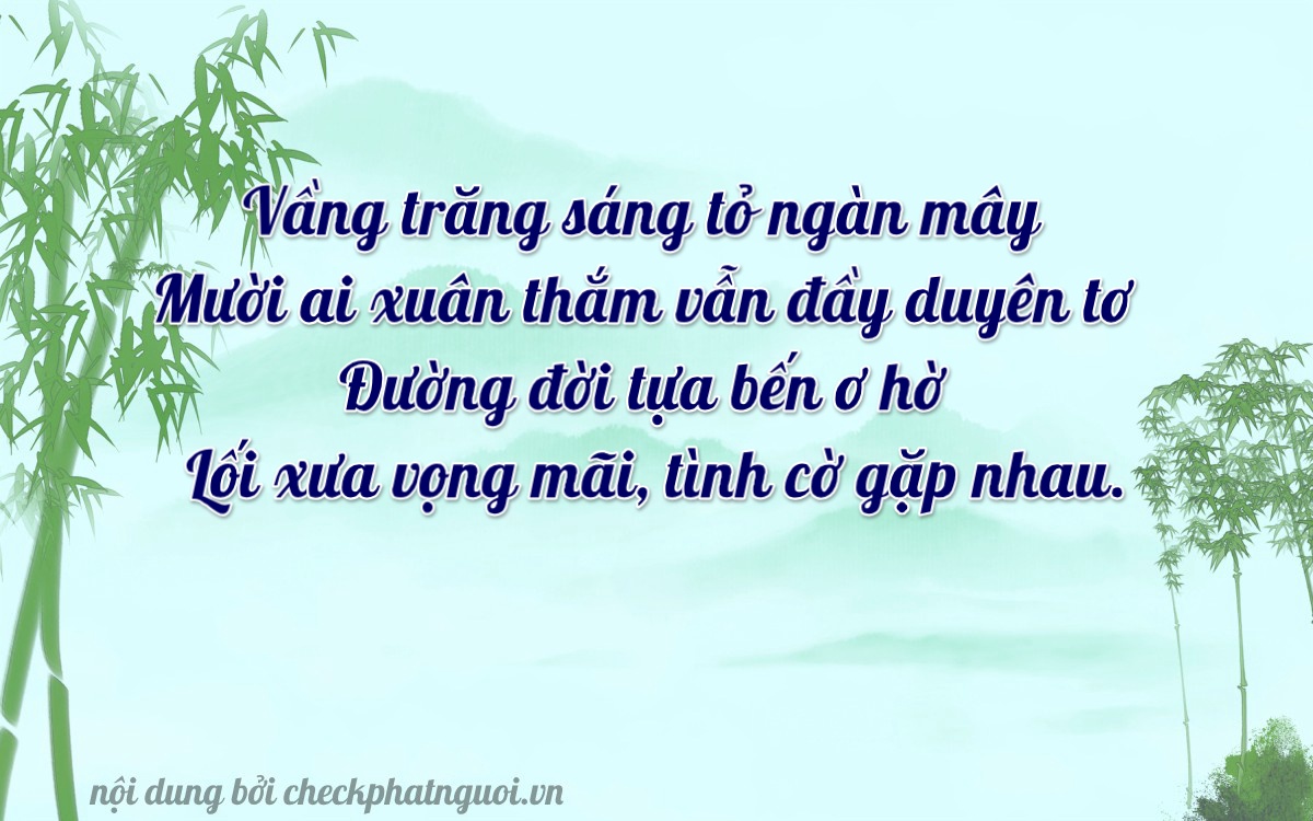 Bài thơ ý nghĩa cho <b>biển số 21610</b> tại website checkphatnguoi.vn