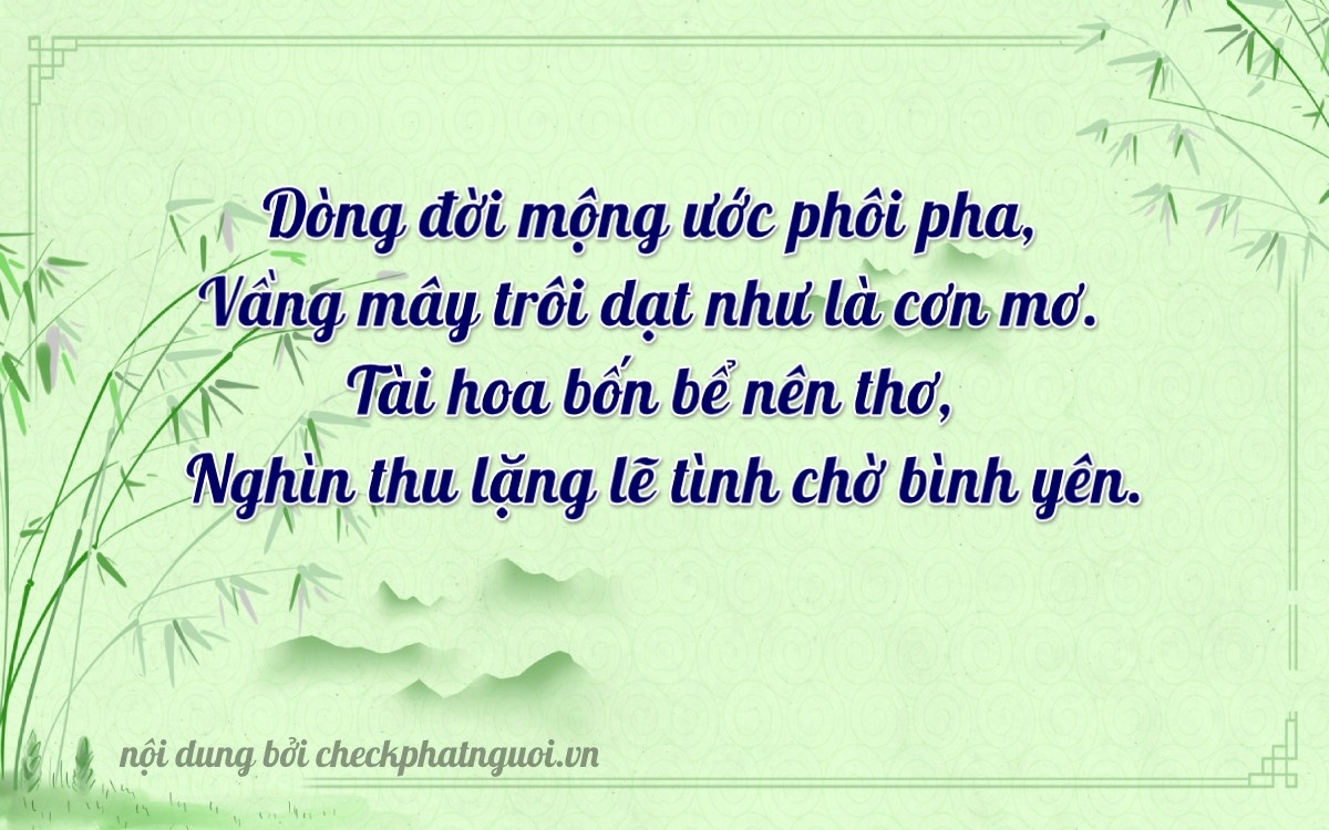 Bài thơ ý nghĩa cho <b>biển số 21A-10638</b> tại website checkphatnguoi.vn