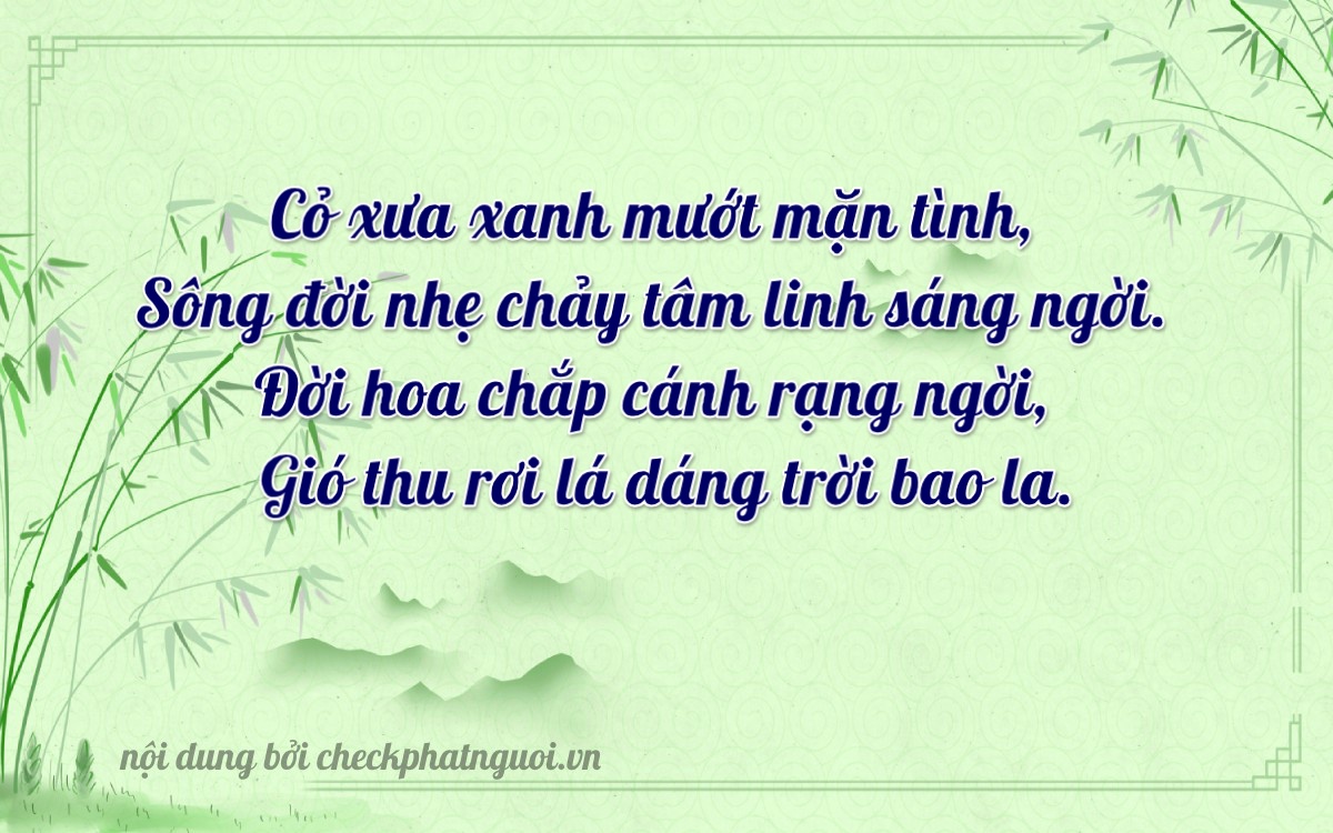 Bài thơ ý nghĩa cho <b>biển số 21A-13970</b> tại website checkphatnguoi.vn