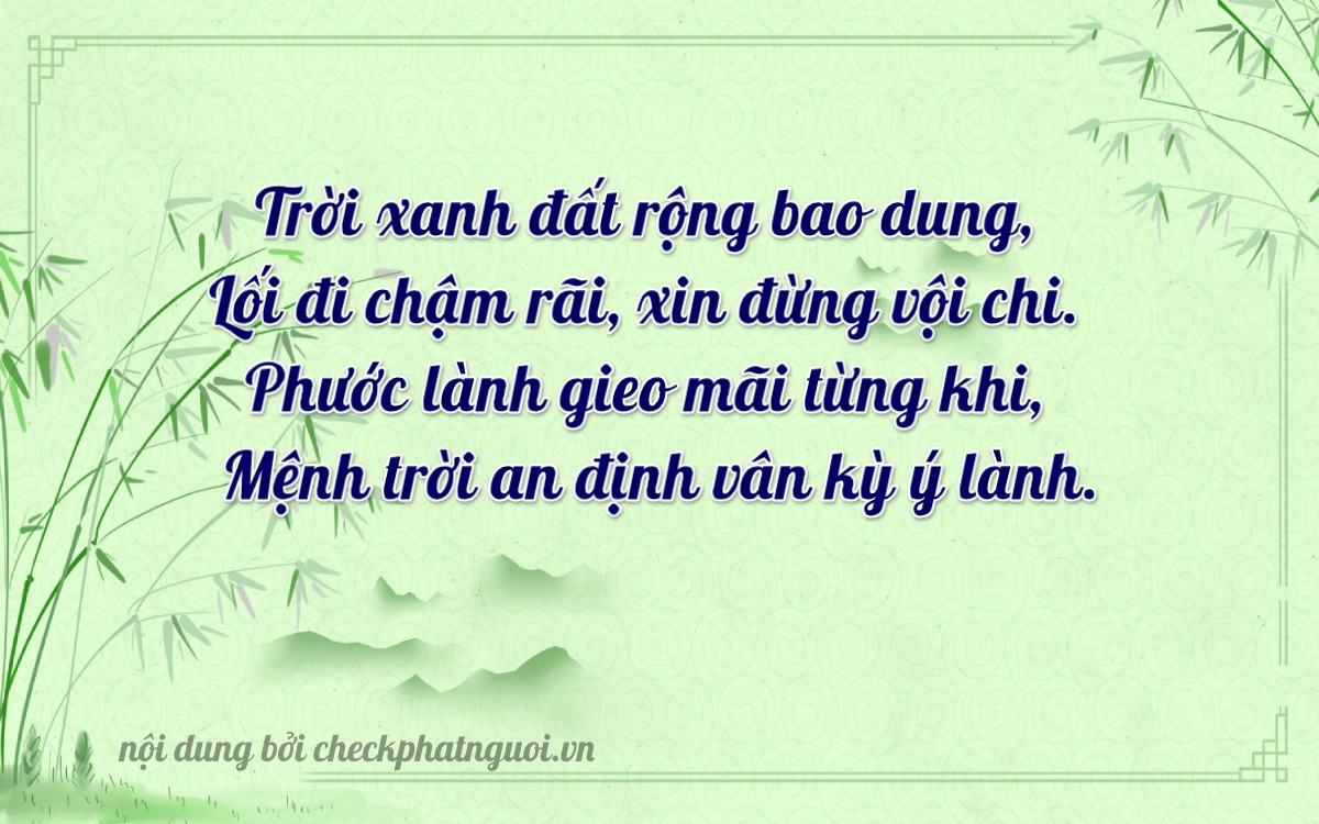 Bài thơ ý nghĩa cho <b>biển số 21A-16663</b> tại website checkphatnguoi.vn