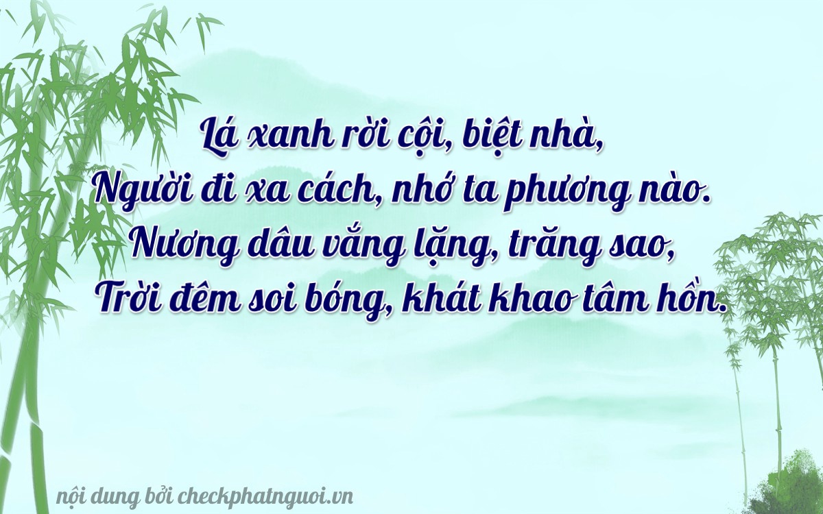 Bài thơ ý nghĩa cho <b>biển số 21A-16963</b> tại website checkphatnguoi.vn