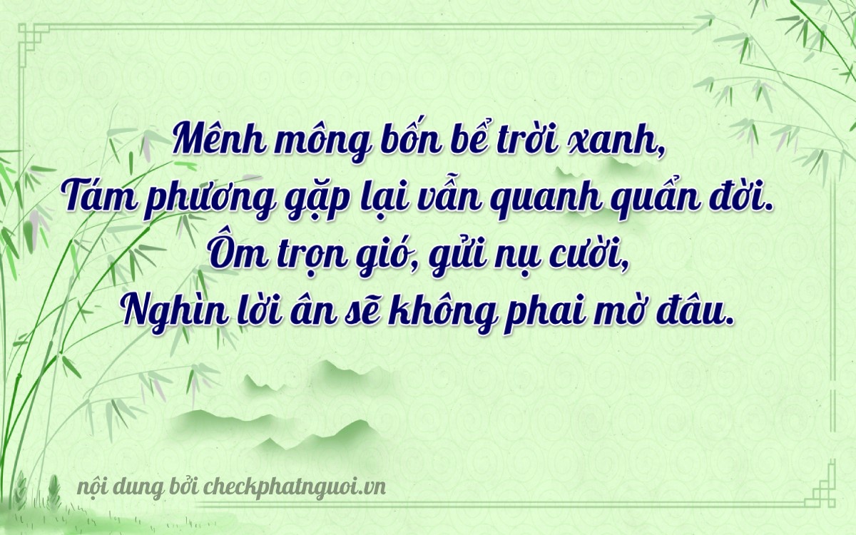 Bài thơ ý nghĩa cho <b>biển số 21A-18004</b> tại website checkphatnguoi.vn