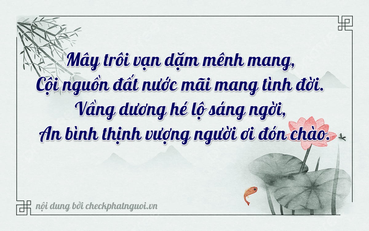 Bài thơ ý nghĩa cho <b>biển số 21A-19596</b> tại website checkphatnguoi.vn