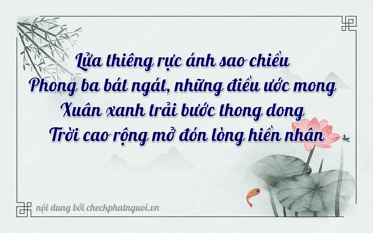 Bài thơ ý nghĩa cho <b>biển số 21A-20015</b> tại website checkphatnguoi.vn