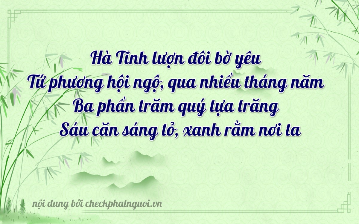 Bài thơ ý nghĩa cho <b>biển số 21A-20436</b> tại website checkphatnguoi.vn