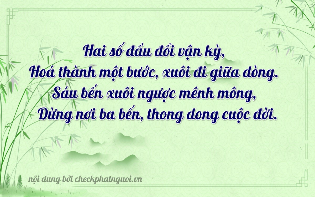 Bài thơ ý nghĩa cho <b>biển số 21A-21623</b> tại website checkphatnguoi.vn