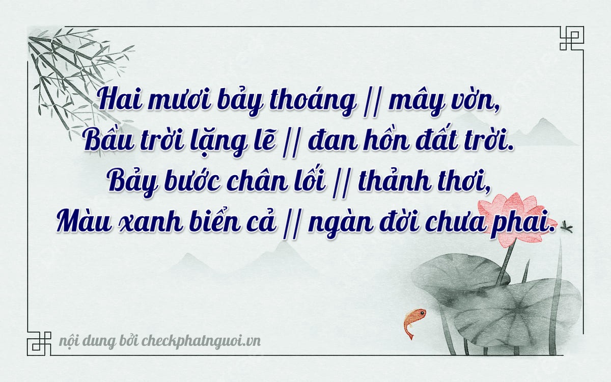 Bài thơ ý nghĩa cho <b>biển số 21A-28752</b> tại website checkphatnguoi.vn