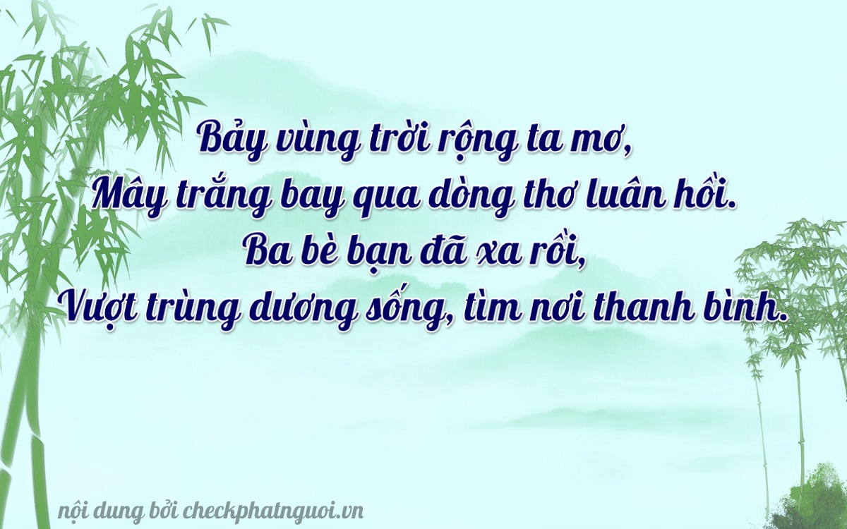 Bài thơ ý nghĩa cho <b>biển số 21B1-72330</b> tại website checkphatnguoi.vn