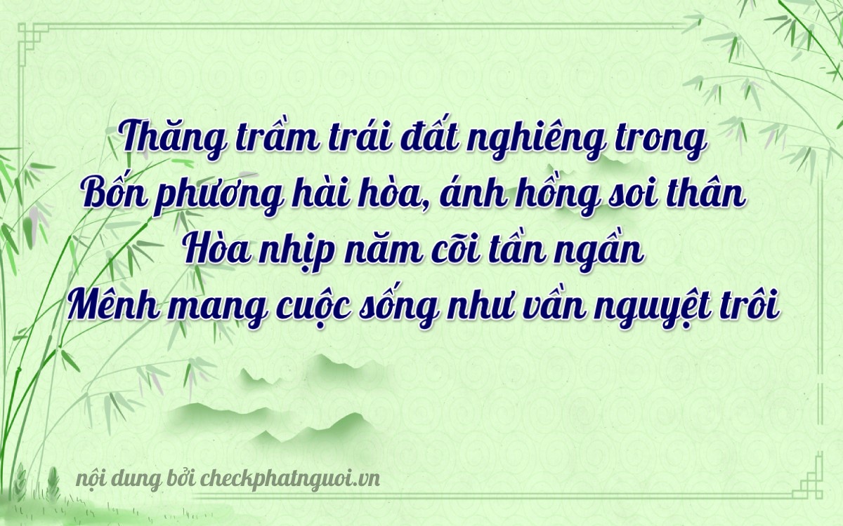 Bài thơ ý nghĩa cho <b>biển số 21B1-96405</b> tại website checkphatnguoi.vn