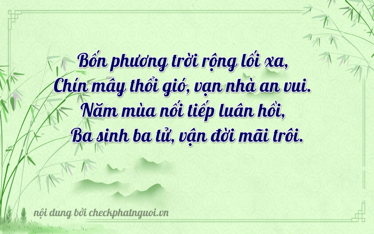 Bài thơ ý nghĩa cho <b>biển số 21B2-04953</b> tại website checkphatnguoi.vn