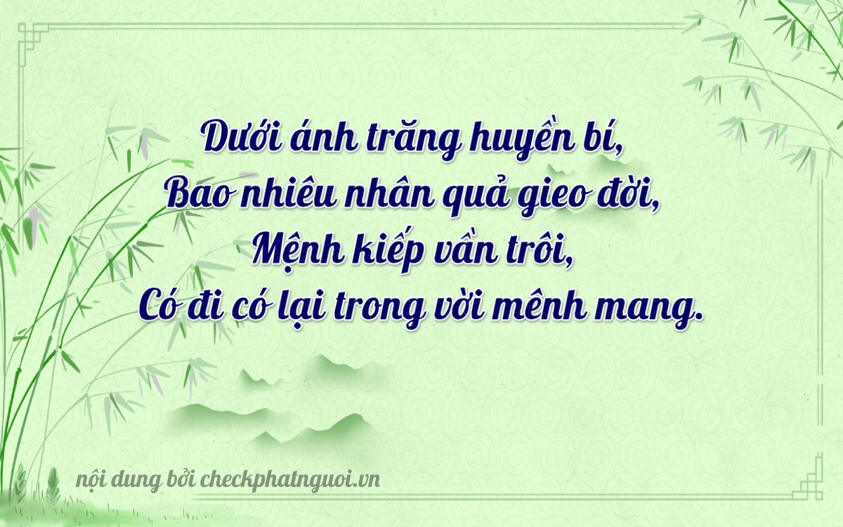 Bài thơ ý nghĩa cho <b>biển số 21B2-30971</b> tại website checkphatnguoi.vn