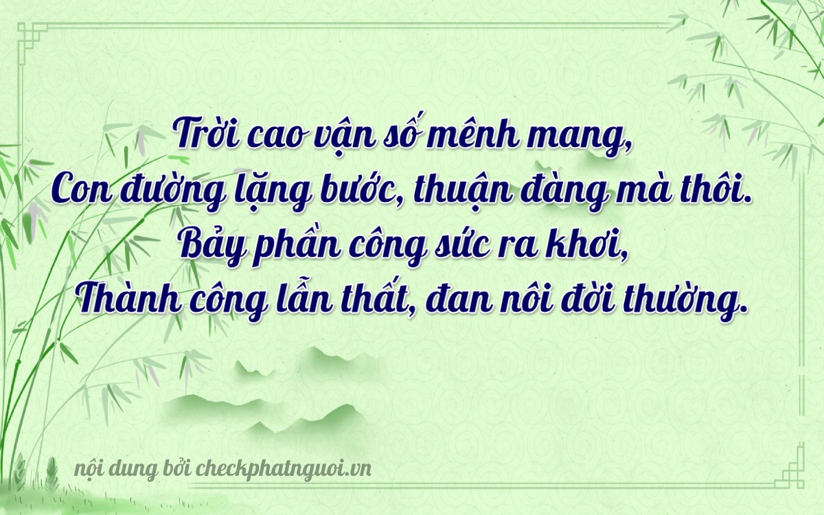 Bài thơ ý nghĩa cho <b>biển số 21BA-03724</b> tại website checkphatnguoi.vn