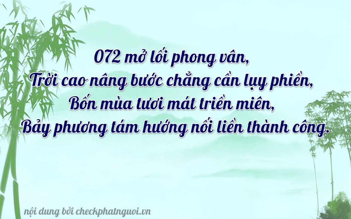 Bài thơ ý nghĩa cho <b>biển số 21BA-07247</b> tại website checkphatnguoi.vn