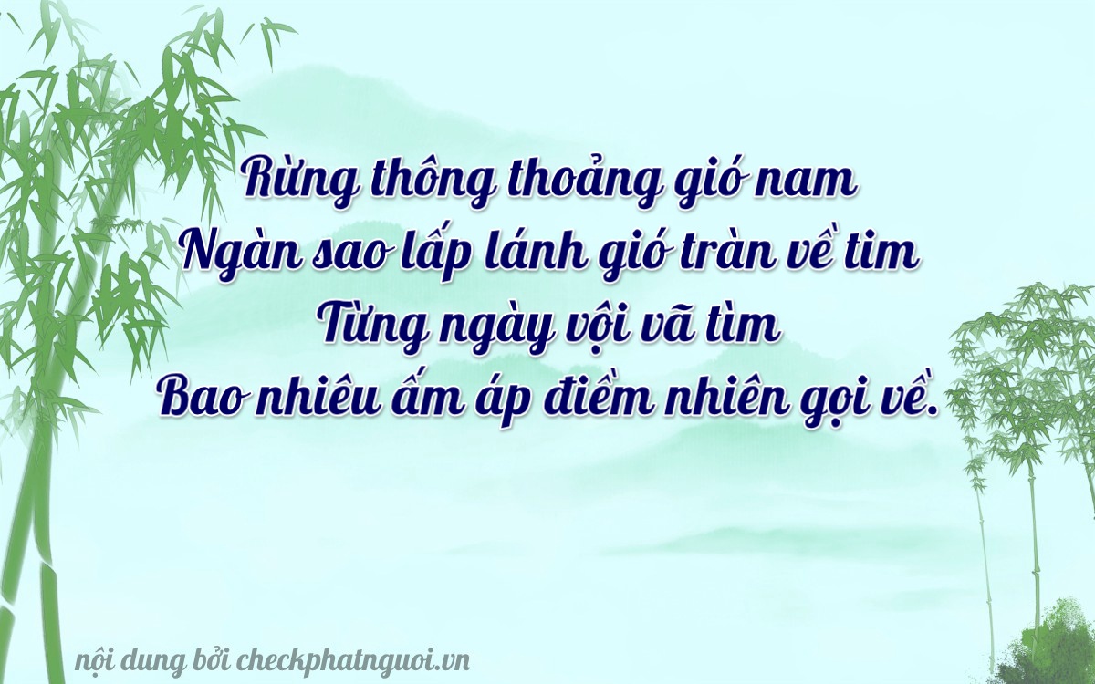 Bài thơ ý nghĩa cho <b>biển số 21C-05742</b> tại website checkphatnguoi.vn