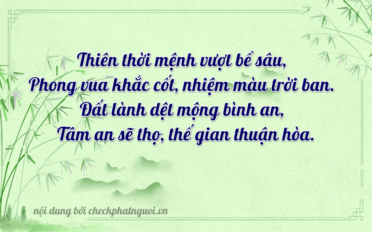 Bài thơ ý nghĩa cho <b>biển số 21C-07853</b> tại website checkphatnguoi.vn