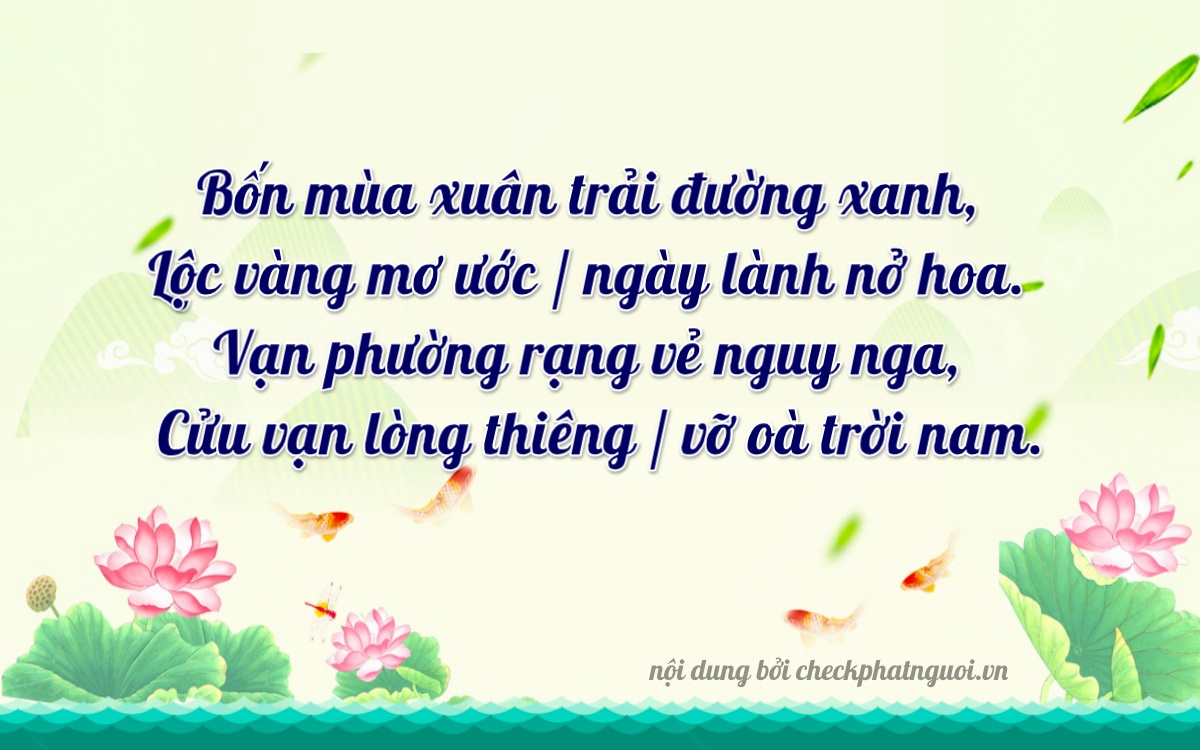 Bài thơ ý nghĩa cho <b>biển số 21E1-64499</b> tại website checkphatnguoi.vn