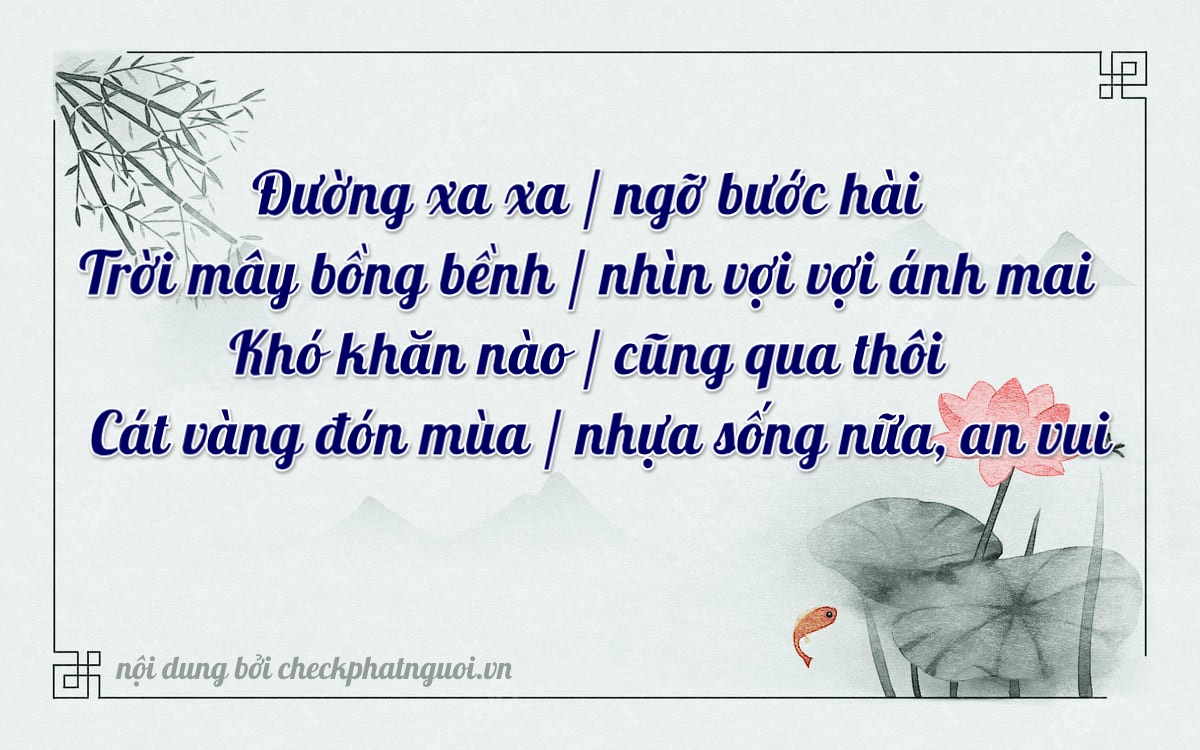 Bài thơ ý nghĩa cho <b>biển số 21LA-04744</b> tại website checkphatnguoi.vn