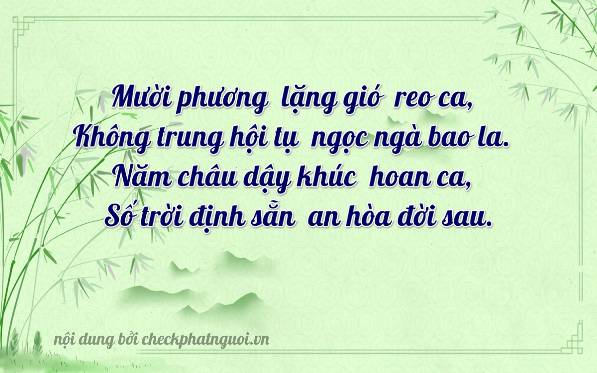Bài thơ ý nghĩa cho <b>biển số 21LA-10502</b> tại website checkphatnguoi.vn