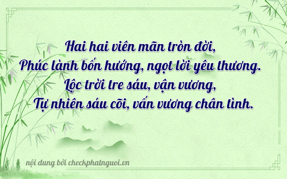 Bài thơ ý nghĩa cho <b>biển số 21V-22664</b> tại website checkphatnguoi.vn