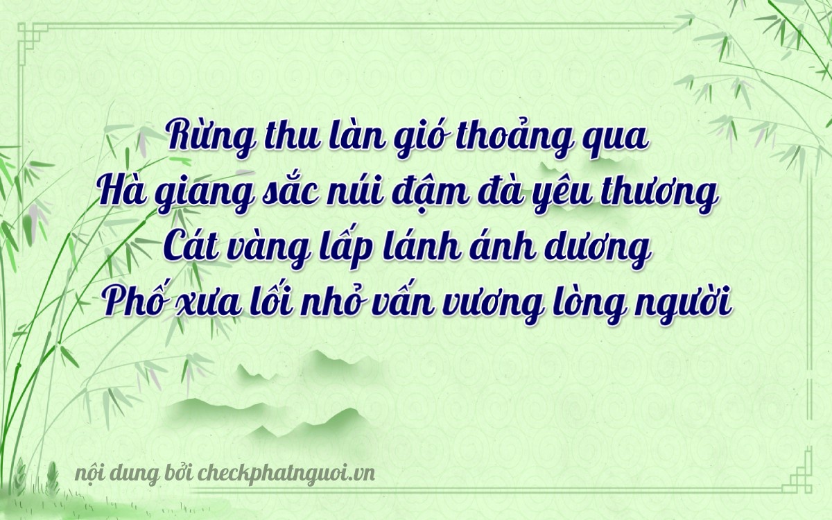 Bài thơ ý nghĩa cho <b>biển số 22008</b> tại website checkphatnguoi.vn